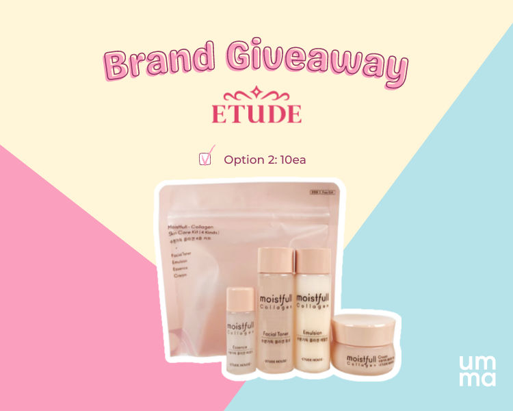 etude brand giveaway at umma.