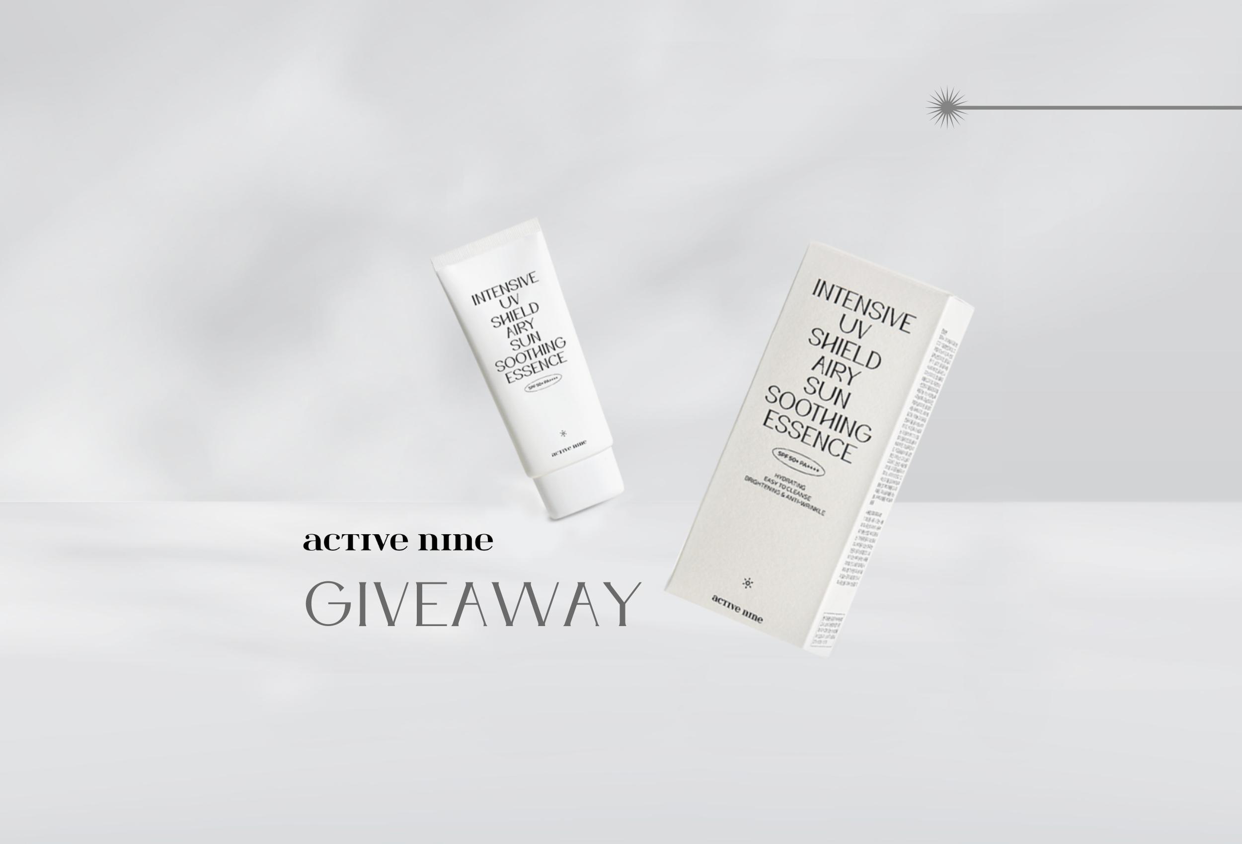 [Closed] For Active Skin ; ACTIVE NINE Giveaway | UMMA